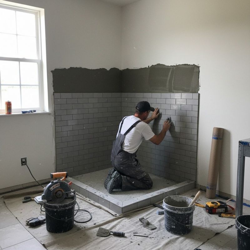 Tile Shower Pan Installation